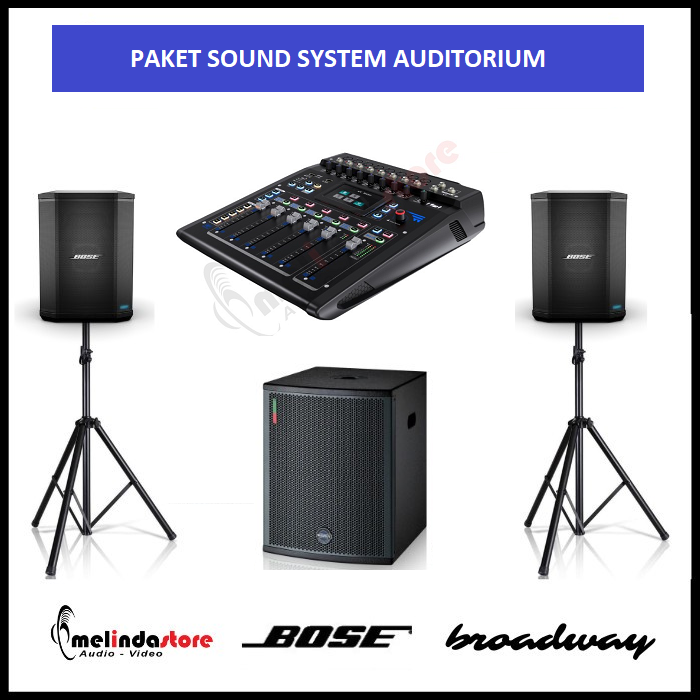 Paket Sound System Auditorium Speaker Bose S1 Pro B